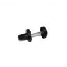 Lot de 5 condamnations rosace ronde pour portes intérieures, diamètre 35mm, Noir Lot de 5 condamnations rosace ronde pour portes intérieures, diamètre 35mm, Noir