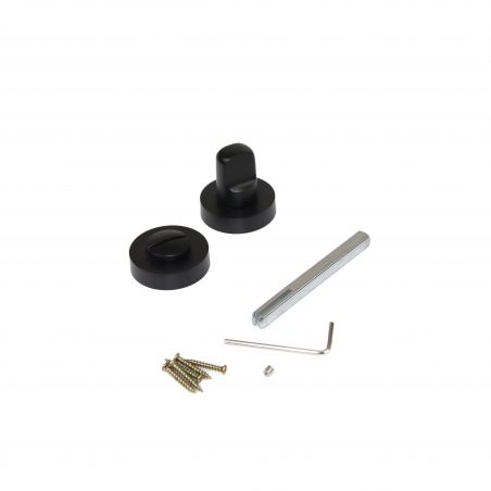 Lot de 5 condamnations rosace ronde pour portes intérieures, diamètre 35mm, Noir Lot de 5 condamnations rosace ronde pour portes intérieures, diamètre 35mm, Noir