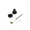 Lot de 5 condamnations rosace ronde pour portes intérieures, diamètre 35mm, Noir Lot de 5 condamnations rosace ronde pour portes intérieures, diamètre 35mm, Noir