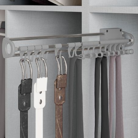 Porte-cravates latéral extractible Self, Aluminium Porte-cravates latéral extractible Self, Aluminium