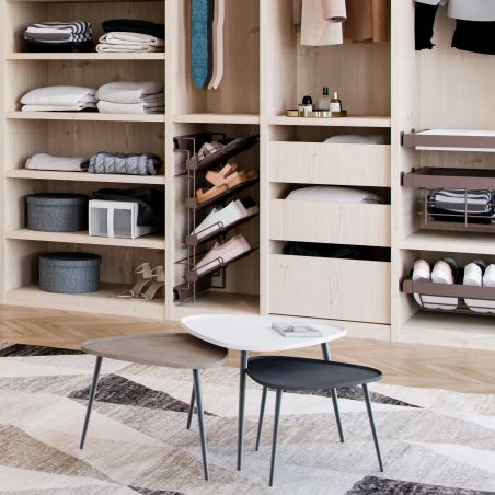 Rangement de chaussures latéral extractible, Sens Gauche, Moka Rangement de chaussures latéral extractible, Sens Gauche, Moka