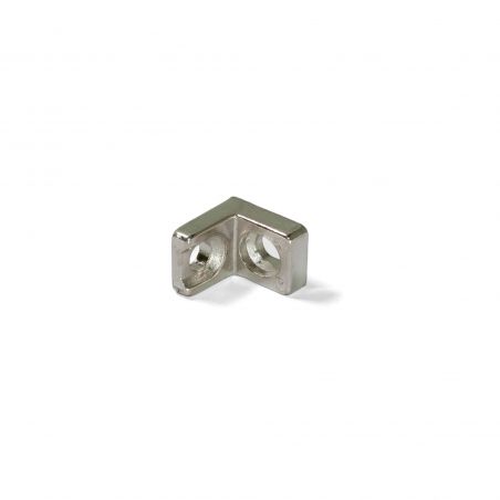 Lot de 50 Équerres d'assemblage, 20,5x20,7mm, 2 trous, Nickelé Lot de 50 Équerres d'assemblage, 20,5x20,7mm, 2 trous, Nickelé