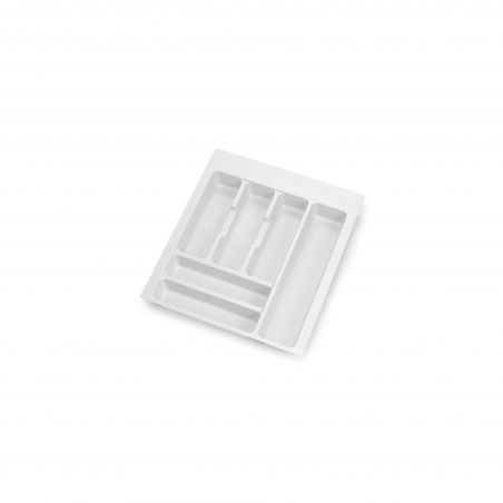 Range-couvert Optima pour caisson de 450 mm, Blanc Range-couvert Optima pour caisson de 450 mm, Blanc