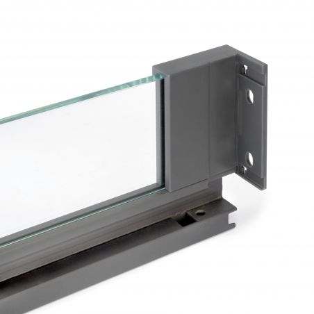 Tiroir Vertex 40 kg hauteur 93 mm avec côtés en verre, profondeur 500 mm, Gris anthracite Tiroir Vertex 40 kg hauteur 93 mm avec côtés en verre, profondeur 500 mm, Gris anthracite