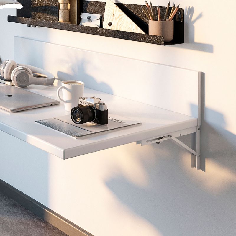 Jeu de 2 supports relevables , longueur 403mm, Blanc