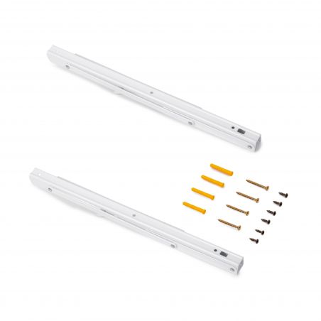 Jeu de 2 supports relevables , longueur 403mm, Blanc Jeu de 2 supports relevables , longueur 403mm, Blanc