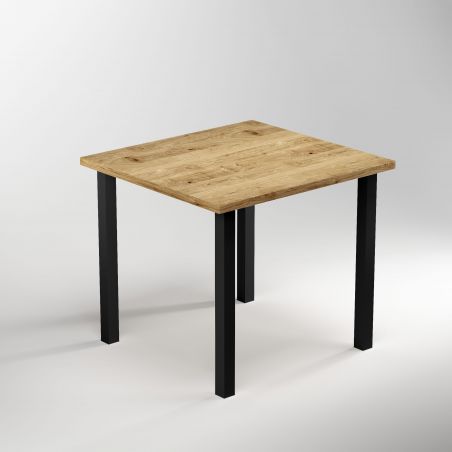 Lot de 4 pieds carrés pour table, 50 x 50 mm, Noir Lot de 4 pieds carrés pour table, 50 x 50 mm, Noir