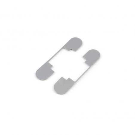 Lot de 2 charnières à boîtier pour portes de passage, charge 40kg, ouverture à 180 degrés, Gris Lot de 2 charnières à boîtier pour portes de passage, charge 40kg, ouverture à 180 degrés, Gris
