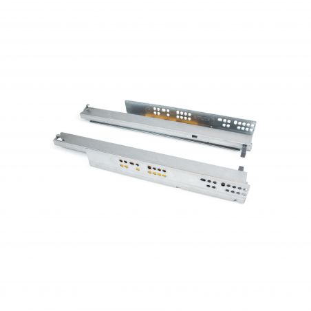 Coulisses invisibles Silver, profondeur 350mm, sortie totale, avec push to open Coulisses invisibles Silver, profondeur 350mm, sortie totale, avec push to open