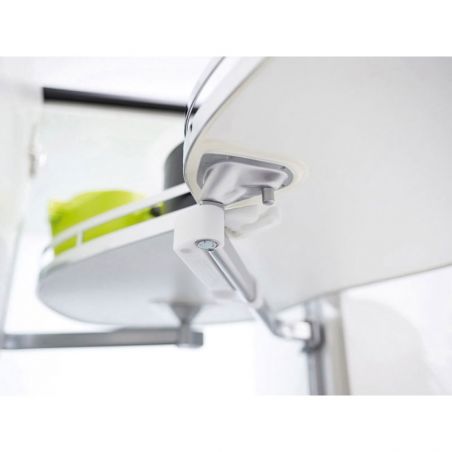 Ferrure Lemans II Arena Classic Blanc Sens Gauche sans amortisseur pour porte de 400 mm Ferrure Lemans II Arena Classic Blanc Sens Gauche sans amortisseur pour porte de 400 mm