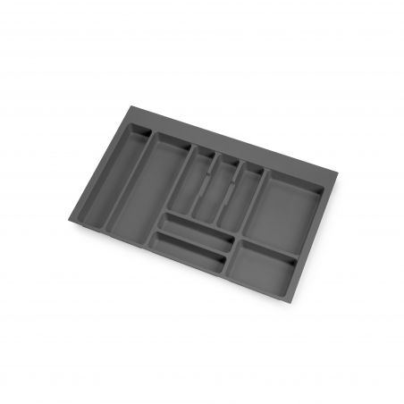 Range-couvert Optima pour caisson de 800 mm, Gris anthracite Range-couvert Optima pour caisson de 800 mm, Gris anthracite