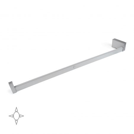 Barre de penderie Castor avec lumière LED, batterie amovible et détecteur de mouvement, 1008 mm, Anodisé mat Barre de penderie Castor avec lumière LED, batterie amovible et détecteur de mouvement, 1008 mm, Anodisé mat