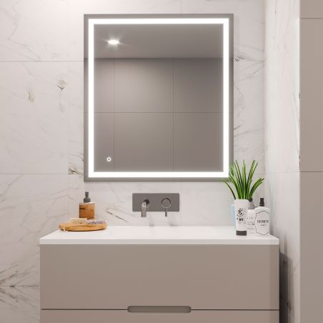 Miroir Heracles avec éclairage LED frontal et décoratif (AC 230V 50Hz), 34 W Miroir Heracles avec éclairage LED frontal et décoratif (AC 230V 50Hz), 34 W