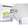 Ferrure Lemans II Arena Classic Blanc Sens Droit avec amortisseur pour porte de 400 mm Ferrure Lemans II Arena Classic Blanc Sens Droit avec amortisseur pour porte de 400 mm