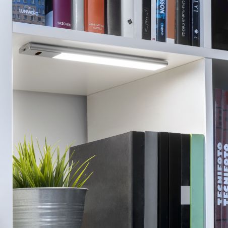 Luminaire LED Kaus rechargeable par usb avec switch, L 400 mm, Anodisé mat Luminaire LED Kaus rechargeable par usb avec switch, L 400 mm, Anodisé mat