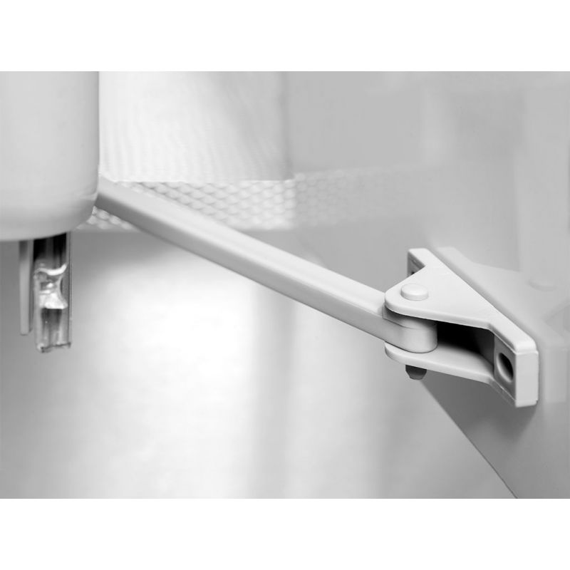 Poubelles de recyclage, 1 bac de 16L + 2 bacs de 7,5L, fixation au sol et ouverture automatique, Gris