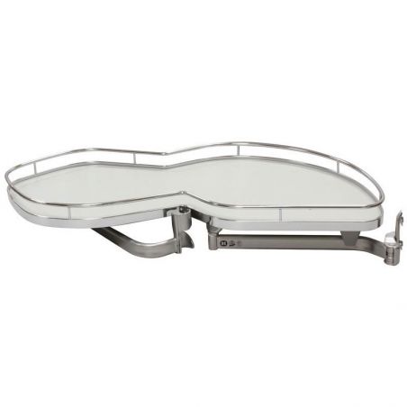 Ferrure Lemans II Arena Classic Blanc Sens Droit avec amortisseur pour porte de 400 mm Ferrure Lemans II Arena Classic Blanc Sens Droit avec amortisseur pour porte de 400 mm