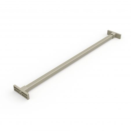 Kit porte pantalons 7 tringles sur coulisses avec 1 bac de rangement pour caisson de 800mm, Gris Kit porte pantalons 7 tringles sur coulisses avec 1 bac de rangement pour caisson de 800mm, Gris