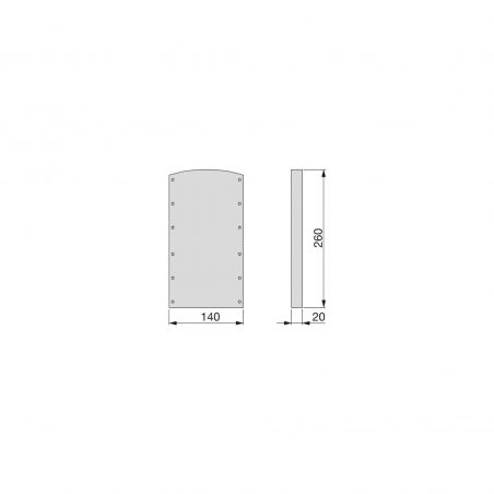 Jeu d'entretoises latérales pour penderie Hang, Noir