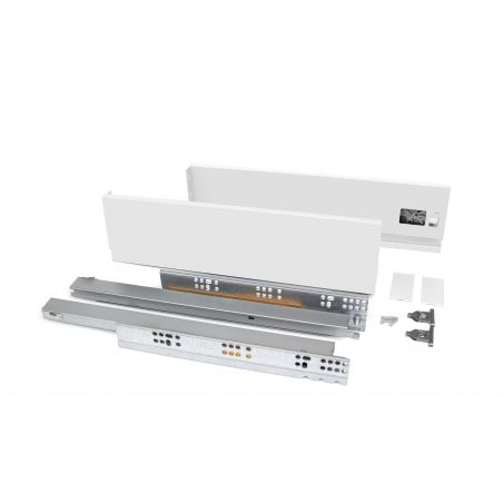 Tiroir Vertex 40 kg hauteur 93 mm, profondeur 450 mm, Blanc Tiroir Vertex 40 kg hauteur 93 mm, profondeur 450 mm, Blanc