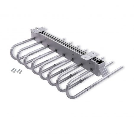 Porte-pantalons extractible pour montage côté Gauche, Aluminium Porte-pantalons extractible pour montage côté Gauche, Aluminium
