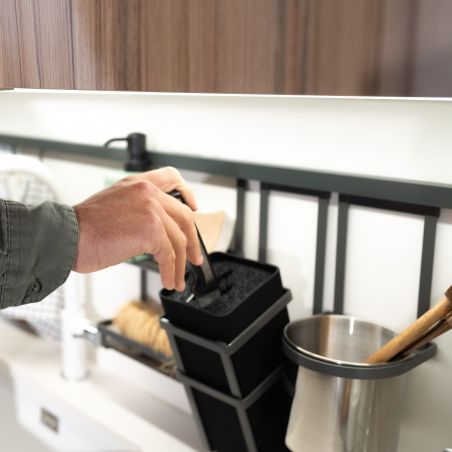 Étagère pour pots à épices Titane, Gris anthracite Étagère pour pots à épices Titane, Gris anthracite