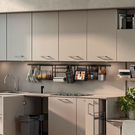 Étagère pour pots à épices Titane, Gris anthracite Étagère pour pots à épices Titane, Gris anthracite