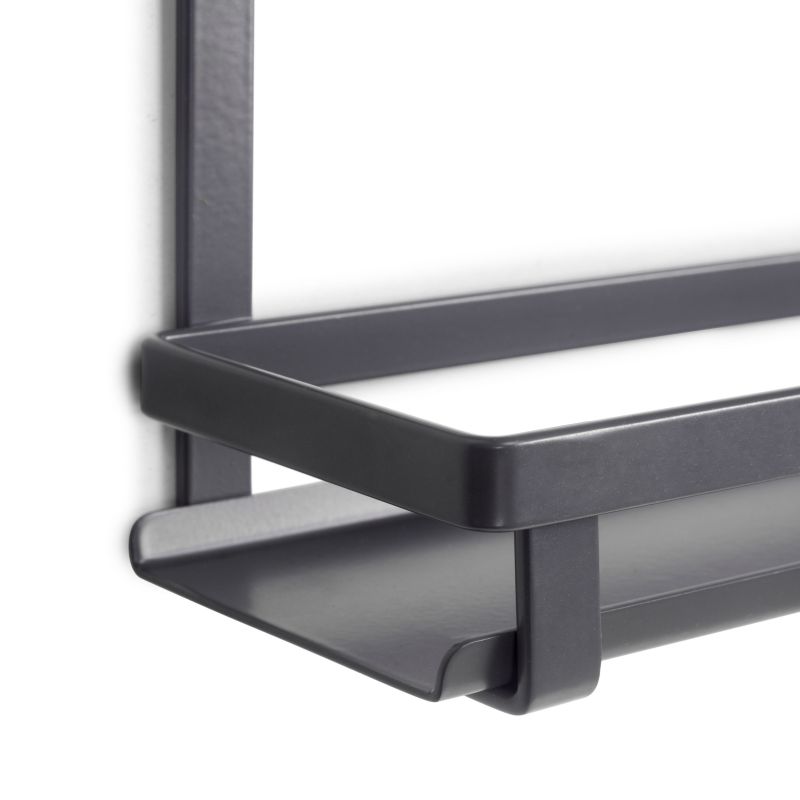 Étagère pour pots à épices Titane, Gris anthracite