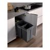 Poubelle coulissante 58L 2 bacs Poubelle coulissante 58L 2 bacs