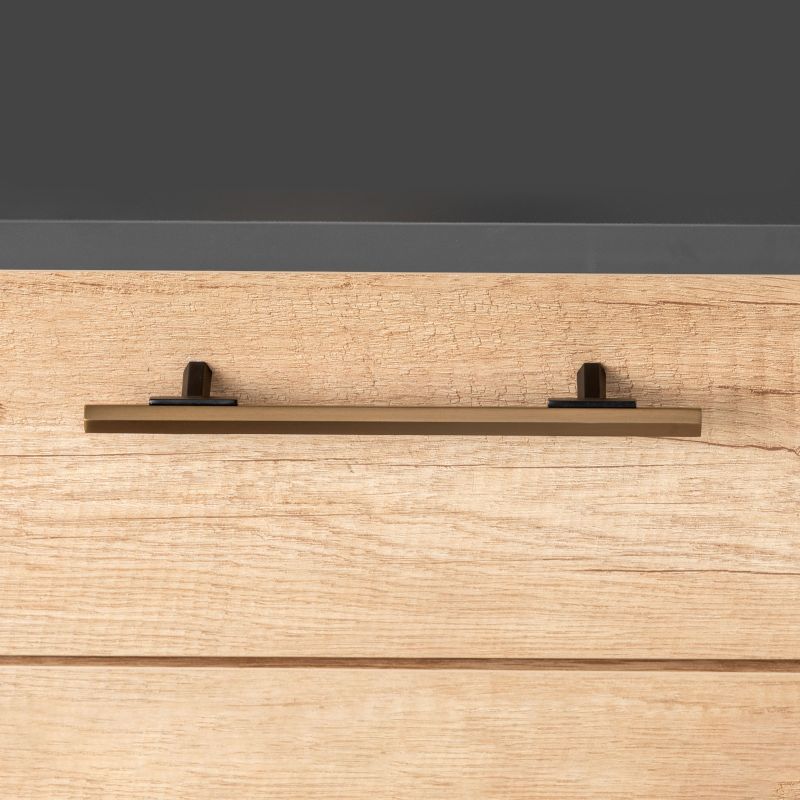 Lot de 5 Poignées Riad, L 232 mm, entraxe 192 mm, Bronze