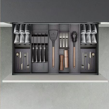 Porte-couteaux Orderbox, 150x470 mm, Gris anthracite Porte-couteaux Orderbox, 150x470 mm, Gris anthracite