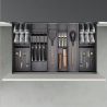 Porte-couteaux Orderbox, 150x470 mm, Gris anthracite Porte-couteaux Orderbox, 150x470 mm, Gris anthracite