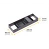 Porte-couteaux Orderbox, 150x470 mm, Gris anthracite Porte-couteaux Orderbox, 150x470 mm, Gris anthracite