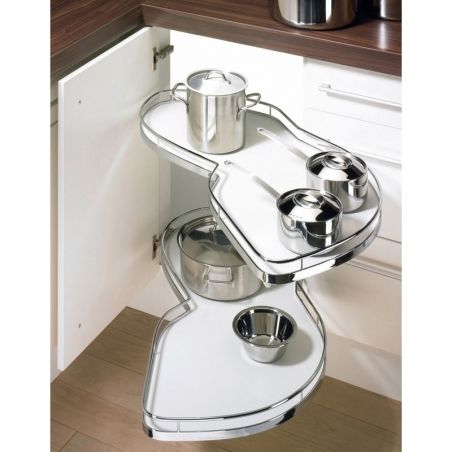 Ferrure Lemans II Arena Classic Blanc Sens Droit avec amortisseur pour porte de 450 mm Ferrure Lemans II Arena Classic Blanc Sens Droit avec amortisseur pour porte de 450 mm