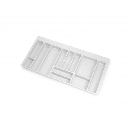 Range-couvert Optima pour caisson de 1000 mm, Blanc Range-couvert Optima pour caisson de 1000 mm, Blanc