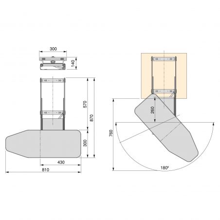 Planche à repasser pliable Iron avec rotation 180º Planche à repasser pliable Iron avec rotation 180º