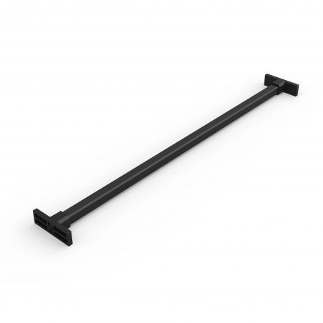 Kit porte pantalons 7 tringles sur coulisses avec 1 bac pour caisson de 800 mm, Noir Kit porte pantalons 7 tringles sur coulisses avec 1 bac pour caisson de 800 mm, Noir