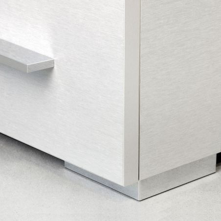 Lot de 20 pieds pour meubles Alumix 8, hauteur 24 mm, Aluminium Lot de 20 pieds pour meubles Alumix 8, hauteur 24 mm, Aluminium