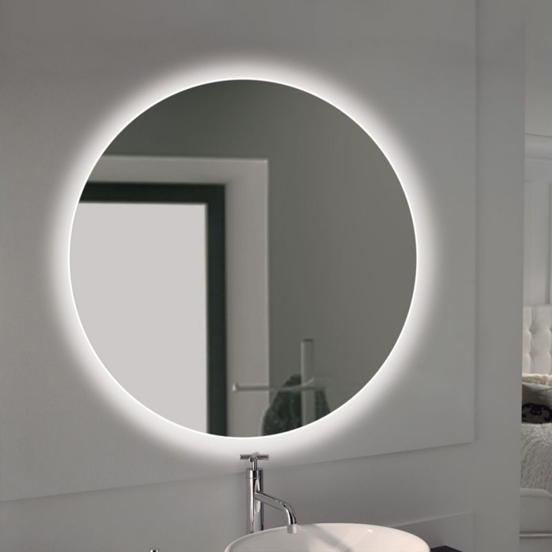 Miroir Cassiopeia avec éclairage décoratif à LED, diamètre 60 cm, AC 230V 50Hz, 20 W + 12 W