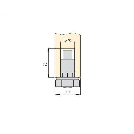 Lot de 20 Vérins de réglage pour pied de meuble, M6, réglage 18 mm, Blanc Lot de 20 Vérins de réglage pour pied de meuble, M6, réglage 18 mm, Blanc