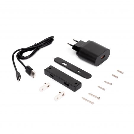 Connecteur USB A+C Linky (81x12mm), 5V DC 2A (10W), Noir Connecteur USB A+C Linky (81x12mm), 5V DC 2A (10W), Noir