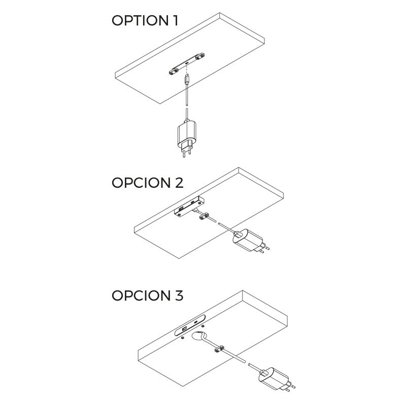 Connecteur USB A+C Linky (81x12mm), 5V DC 2A (10W), Noir