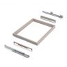 Kit organisateur de tiroir, plateau auxiliaire avec cadre coulissant soft close pour armoire pour meuble de 900mm, Gris Kit organisateur de tiroir, plateau auxiliaire avec cadre coulissant soft close pour armoire pour meuble de 900mm, Gris