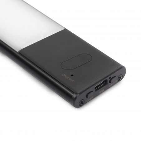 Luminaire LED Kaus Black rechargeable par usb avec capteur tactile, 400mm, Noir Luminaire LED Kaus Black rechargeable par usb avec capteur tactile, 400mm, Noir
