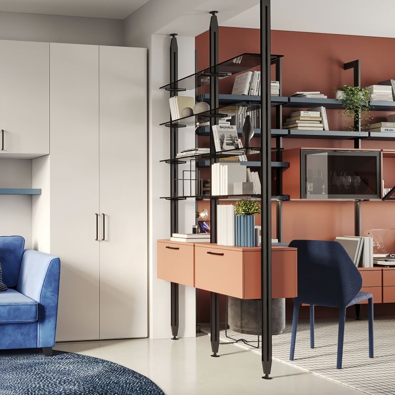 Jeu de 5 supports pour étagères en verre, étagères en verre non incluses, Noir