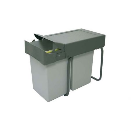 Poubelle coulissante 28L 2 bacs