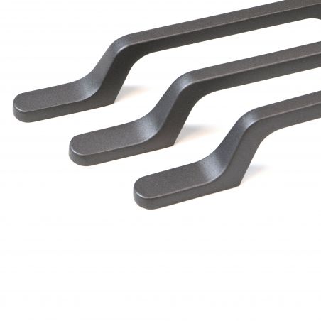 Lot de 25 Poignées Osaka, L 225 mm, entraxe 160 mm, Gris foncé Lot de 25 Poignées Osaka, L 225 mm, entraxe 160 mm, Gris foncé