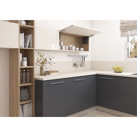 Compas Agile Smart pour porte relevable, Force 960 - 2350, Gris antracite