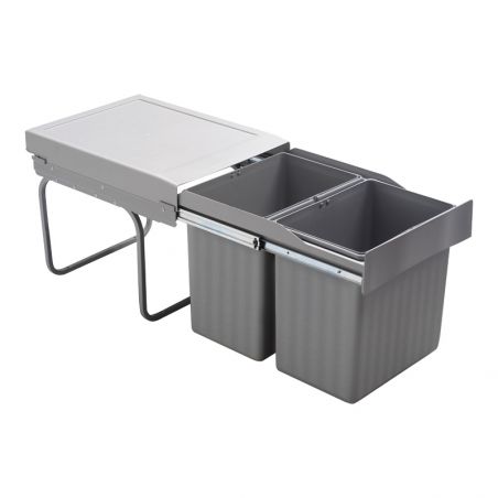 Poubelle coulissante 32L 2 bacs Poubelle coulissante 32L 2 bacs