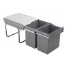 Poubelle coulissante 32L 2 bacs Poubelle coulissante 32L 2 bacs